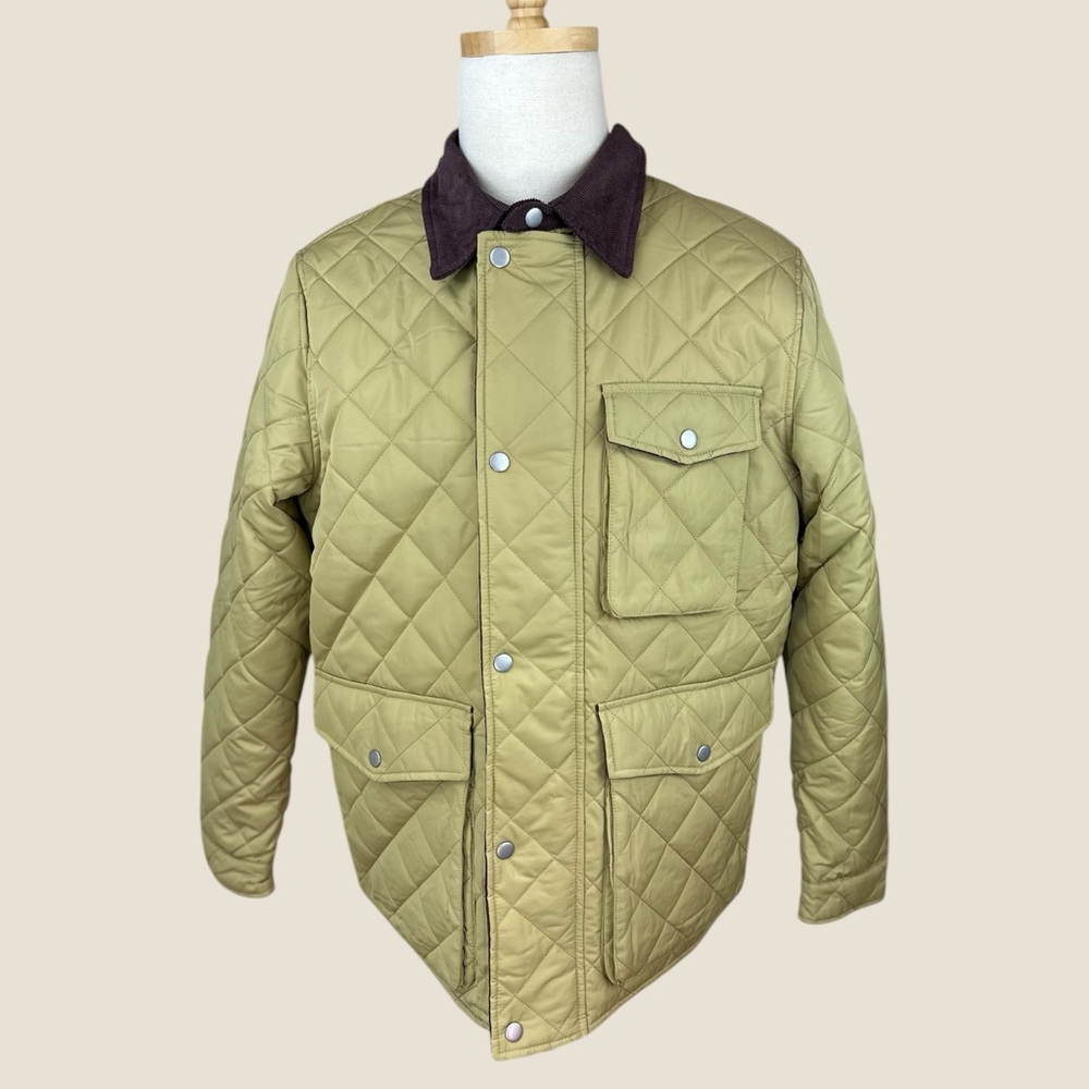 Robert Graham‎ NWT size XL Diamond Quilted pistachio utility jacket